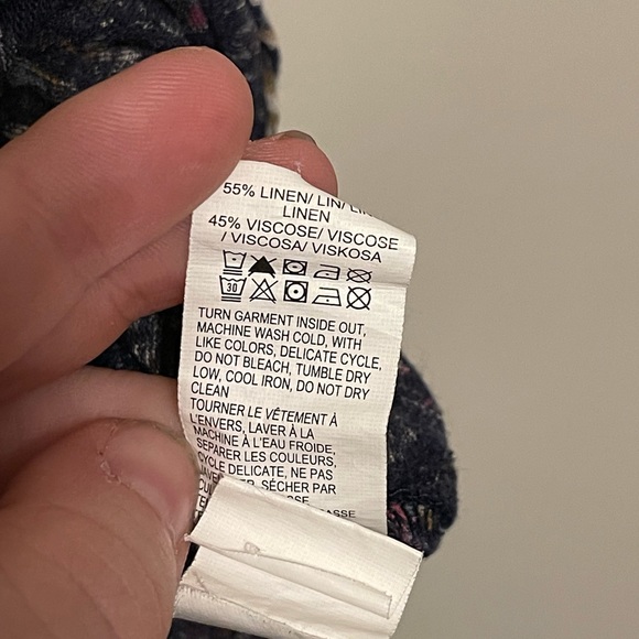 Linen Paisley Print Summer Dress - Picture 6 of 6